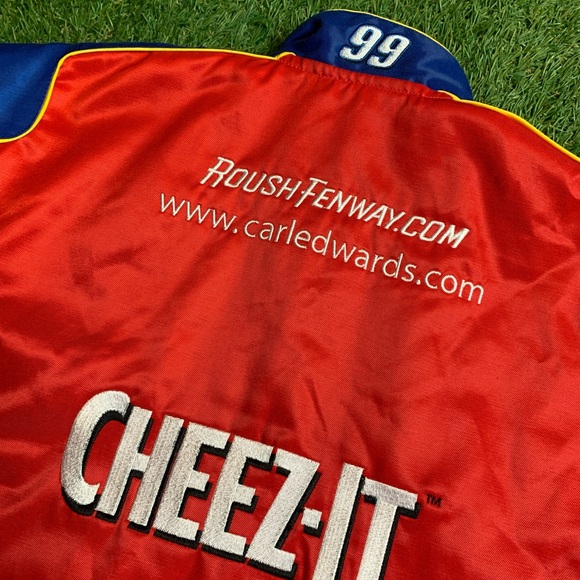 Chase Authentics Nascar Jacket Large Kelloggs Tony The Tiger Ford Cheez-it - Picture 8 of 13